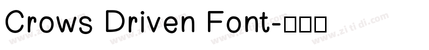 Crows Driven Font字体转换